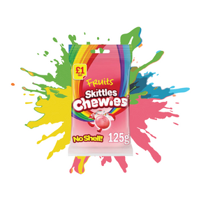 UK Skittles Chewies – No Shell Peg Bag 125g