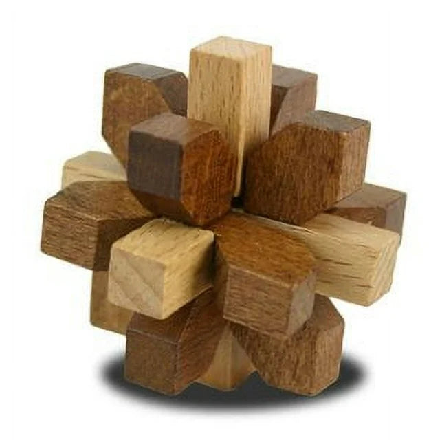 Project Genius TG026 Curated Collection Wooden Brain Teaser Puzzle