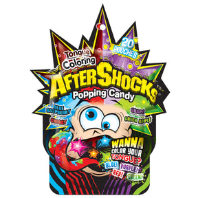 Aftershock Popping Candy Tongue Coloring 4 Flavors