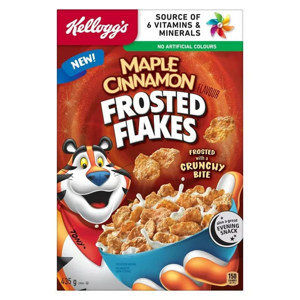 Kellogg’s Frosted Flakes® Maple Cinnamon Flavour Cereal
